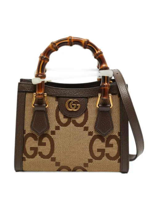 Gucci Pre-Owned Diana Mini Jumbo GG tote bag Neutrals 1388855