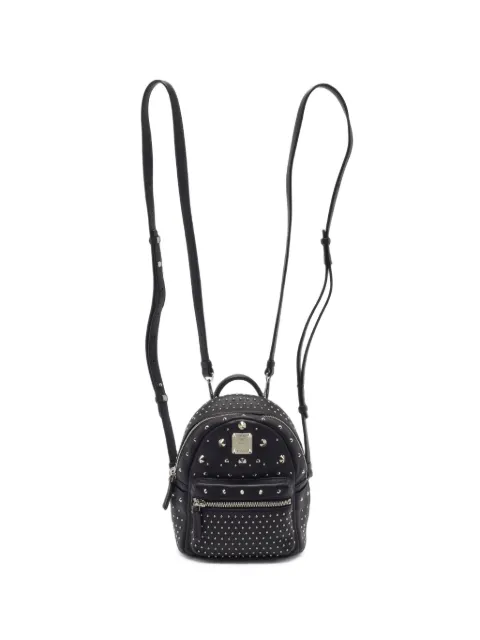 MCM Pre-Owned mini Stark-Bebe Boo studded backpack Black 1392617