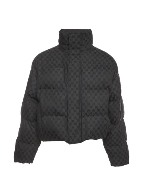 Balenciaga Pre-Owned Monogram jacquard puffer jacket Black 1381099