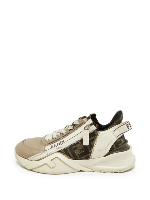 Fendi Pre-Owned Flow Zucca canvas sneakers Neutrals 1381250