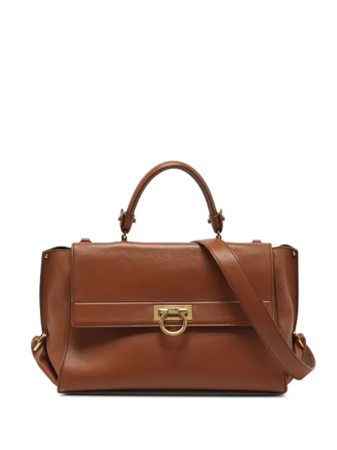 Ferragamo Pre-Owned large Sofia gancini handbag Brown 1392903