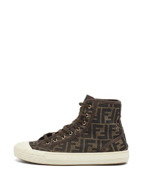 Fendi Pre-Owned FF-motif Domino sneakers Brown 1383670