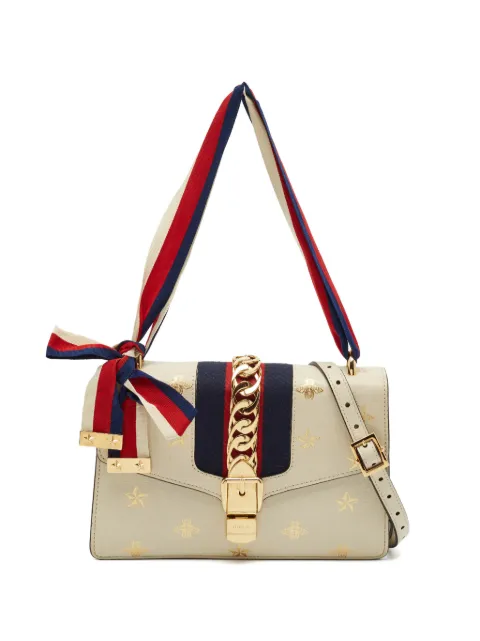 Gucci Pre-Owned Sylvie star-print shoulder bag Neutrals 1386603