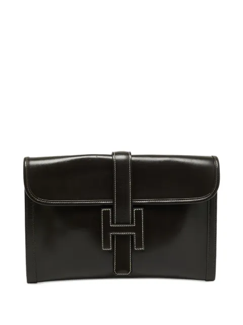 Hermès Pre-Owned 1985 29 Jige Elan clutch bag Brown 1385423