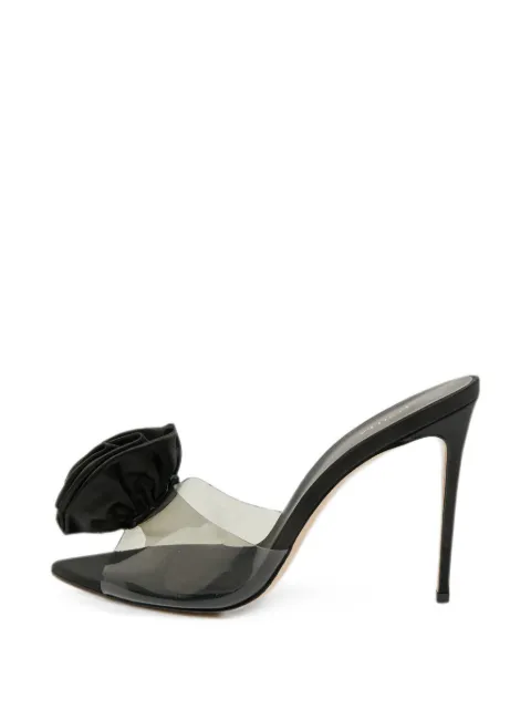 Le Silla rose appliqué sandals Black 1386920
