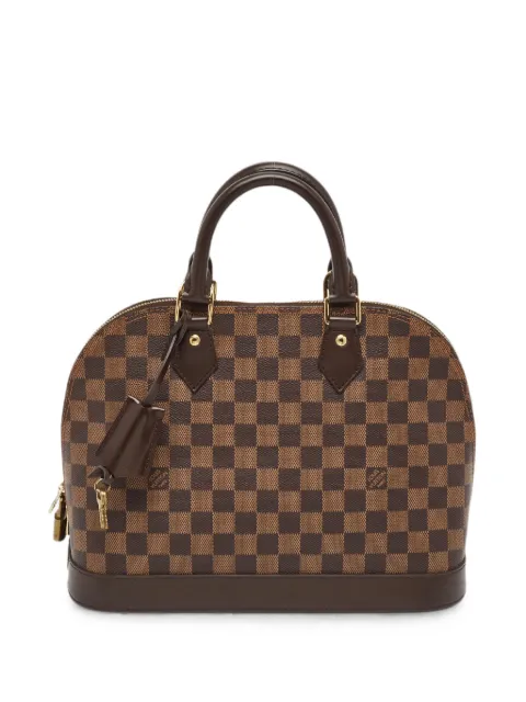 Louis Vuitton Pre-Owned 2015 PM Alma Damier Ebene tote bag Brown 1382933