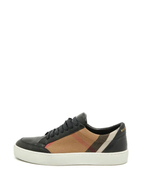 Burberry Pre-Owned Salmond House Check sneakers Black 1389730