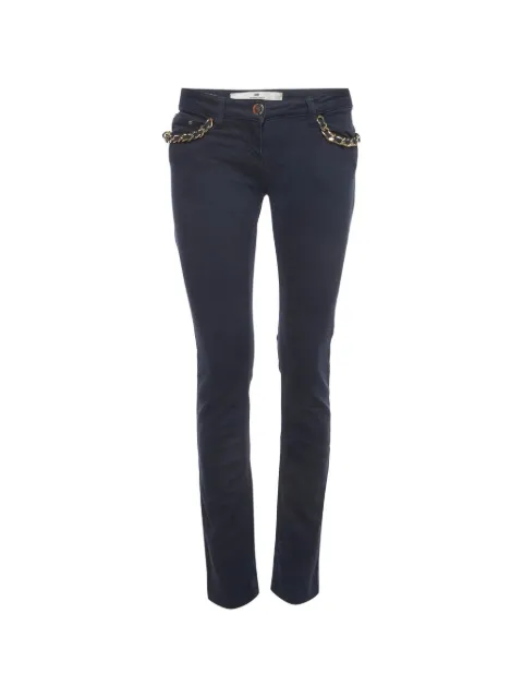 Elisabetta Franchi chain-detail slim-fit jeans Blue 1382540
