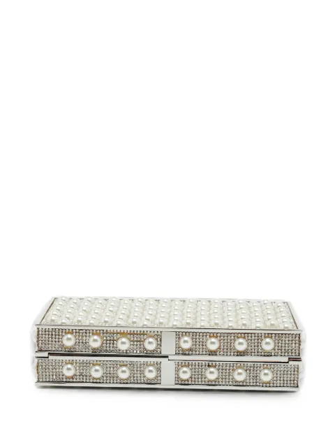 Sophia Webster Clara crystal pearl clutch bag White 1383481