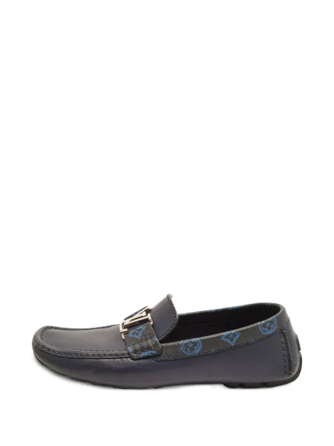 Louis Vuitton Pre-Owned Monte Carlo logo loafers Blue 1403312