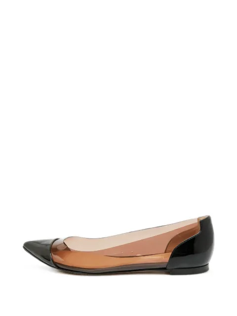 Gianvito Rossi Plexi ballet flats Black 1379871