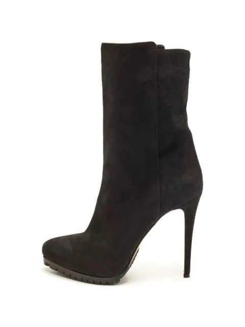 Le Silla suede treaded-sole ankle boots Black 1398546