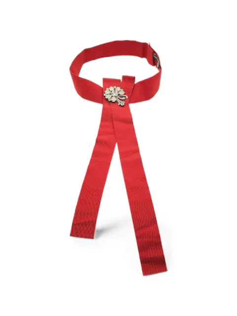 Dolce & Gabbana Pre-Owned embellished bow waist belt Red 1370260