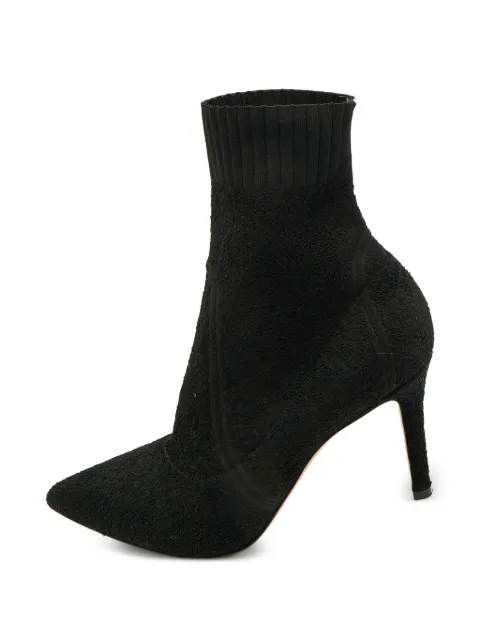 Gianvito Rossi Fiona knit ankle boots Black 1391656