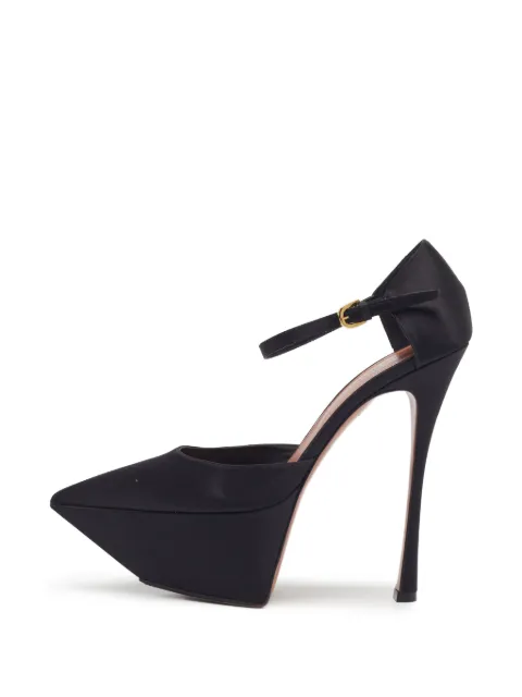 Amina Muaddi Yigit platform pumps Black 1402945