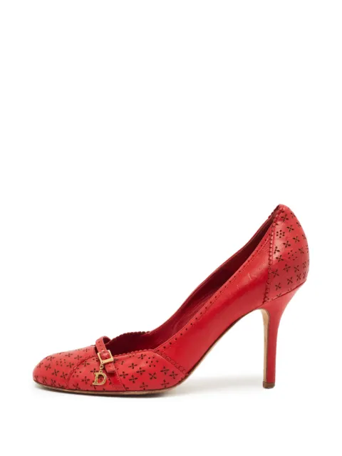 Christian Dior Pre-Owned logo-charm pumps Red 1392393