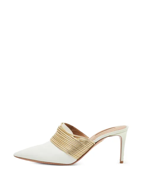 Aquazzura Rendez Vous cord-detail mules White 1404389