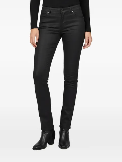 Fendi Pre-Owned coated low-rise jeans Black 1398258