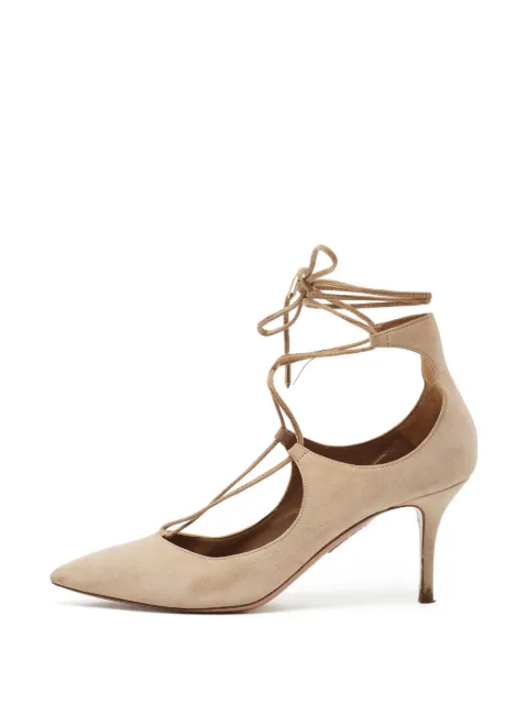 Aquazzura Christy pointed-toe pumps Neutrals 1396978