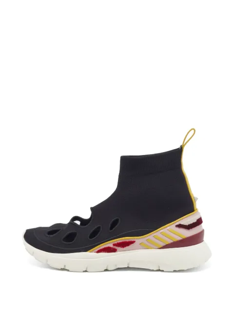 Valentino Garavani Pre-Owned Heroes Tribe cutout sneakers Black 1393791