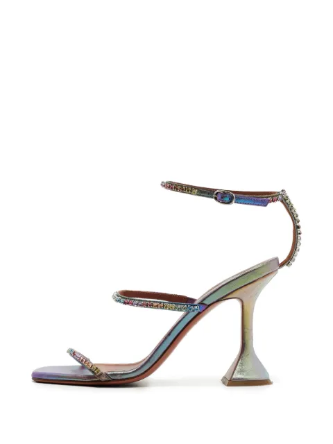 Amina Muaddi Glida crystal-embellished sandals Purple 1383689