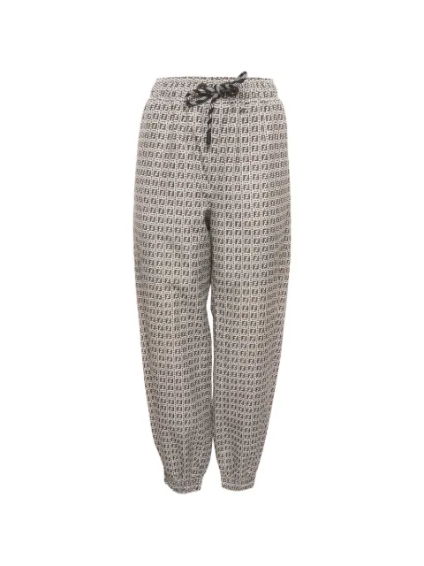 Fendi Pre-Owned FF Monogram track pants Neutrals 1393648