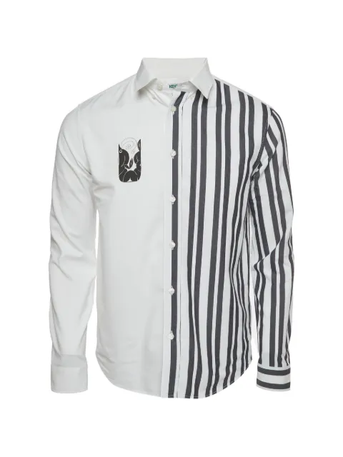 Kenzo Pre-Owned printed striped shirt White 1390452