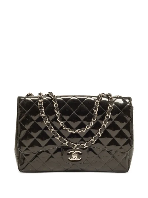 CHANEL Pre-Owned 2009-2010 Classic Single Flap Jumbo shoulder bag Black 1390849
