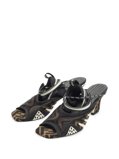 Fendi Pre-Owned FFreedom mesh sandals Black 1380972