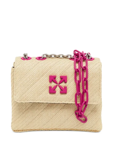 Off-White Pre-Owned 19 Jackhammer raffia shoulder bag Neutrals 1387680