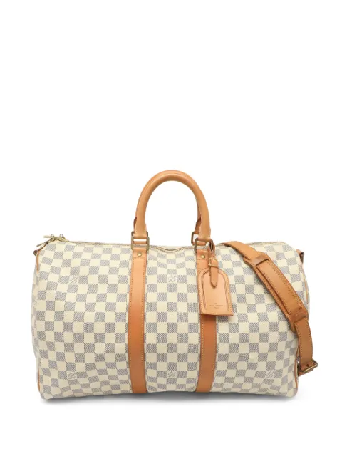 Louis Vuitton Pre-Owned 2015 45 Damier Azur Keepall Bandoulière duffle bag Neutrals 1372222