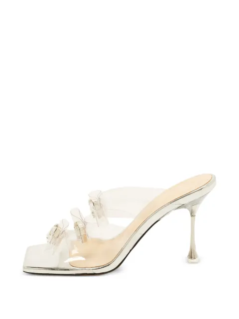 MACH & MACH French Triple Bow sandals White 1383572