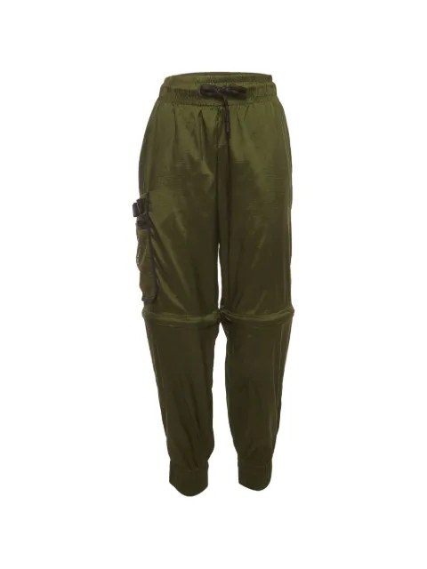 Fendi Pre-Owned drawstring-fastening trousers Green 1381901