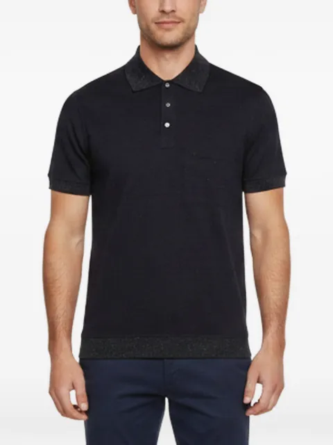 Louis Vuitton Pre-Owned Monogram knit polo shirt Blue 1376409
