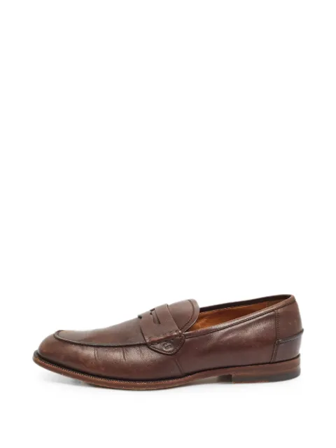 Gucci Pre-Owned Penny saddle-strap loafers Brown 1395496