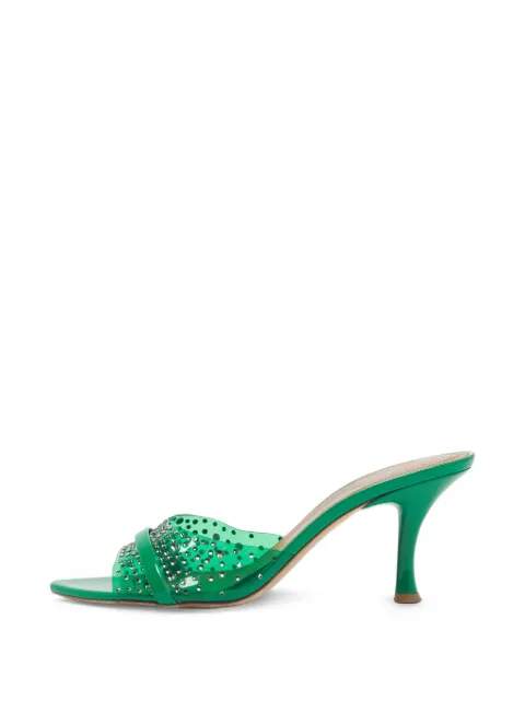 Malone Souliers Julia crystal-embellished mules Green 1399215