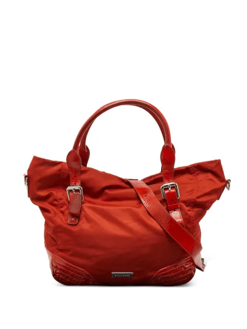 Burberry Pre-Owned buckle-handle tote bag Orange 1218579