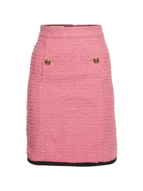 Gucci Pre-Owned G-button A-line skirt Pink 1398058