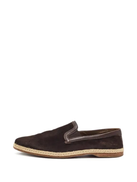 Dolce & Gabbana Pre-Owned nubuck leather loafers Brown 1393178