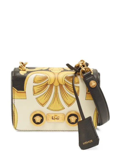 Versace Pre-Owned Icon Medusa Baroque-print mini crossbody bag Black 1386452