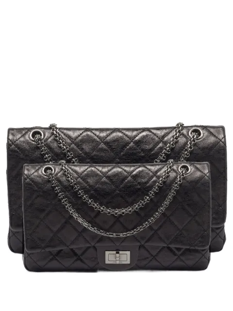 CHANEL Pre-Owned 2008-2009 Reissue 2.55 leather shoulder bag Black 1399003