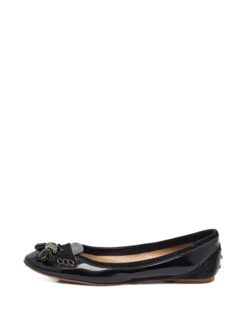 Tod's Vintage tassel leather pumps Black 1399331
