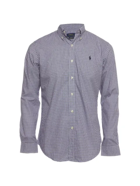 Polo Ralph Lauren Vintage logo-embroidered checked shirt Purple 1400073
