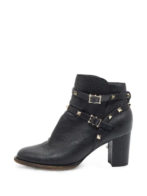 Valentino Garavani Pre-Owned Rockstud cage ankle boots Black 1393407