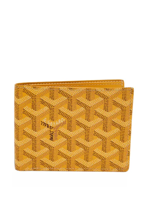 Goyard Pre-Owned 2018 Victoire Goyardine bifold wallet Yellow 1400041
