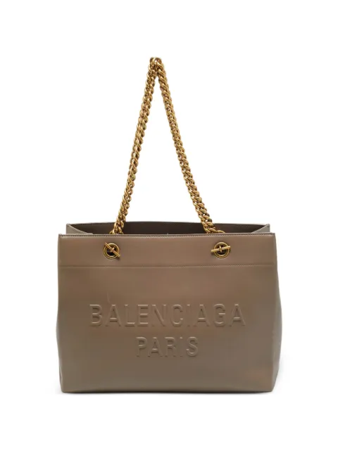 Balenciaga Pre-Owned medium Duty Free embossed tote bag Brown 1387048
