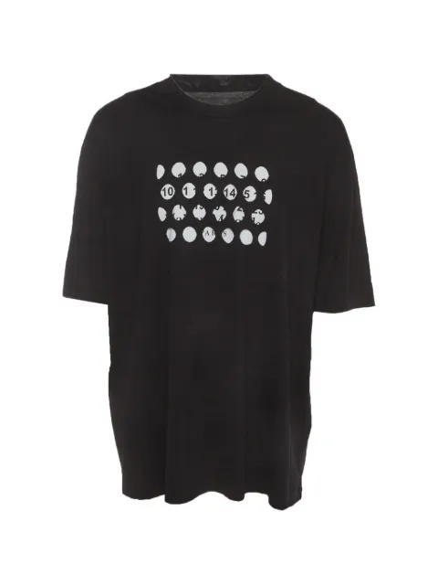 Maison Martin Margiela Pre-Owned punched-hole oversized T-shirt Black 1398304