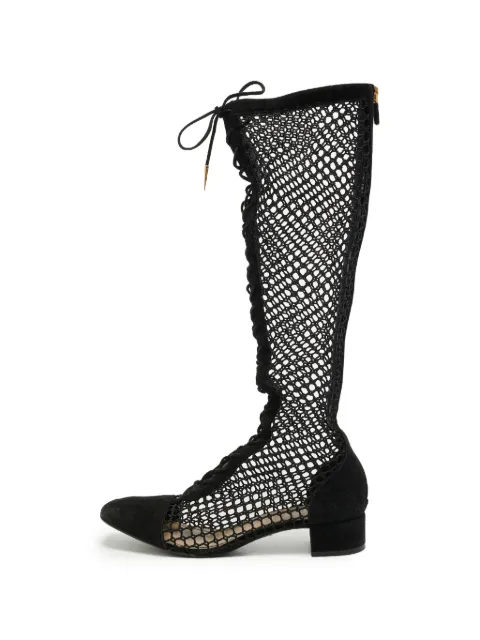 Christian Dior Pre-Owned D-Naughitly lace-up boots Black 1390483