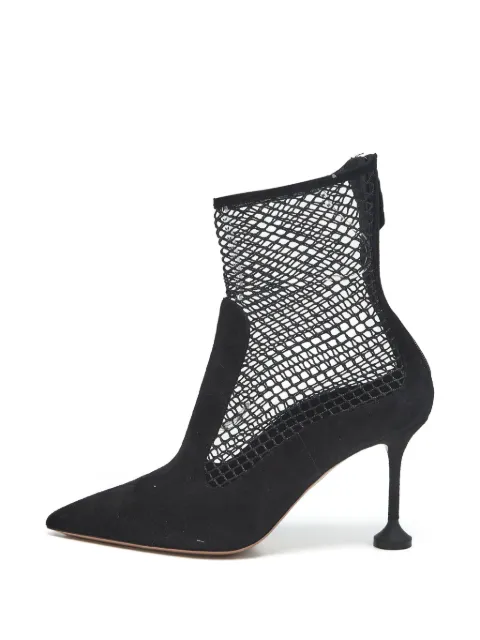Aquazzura Dawn mesh ankle boots Black 1387696