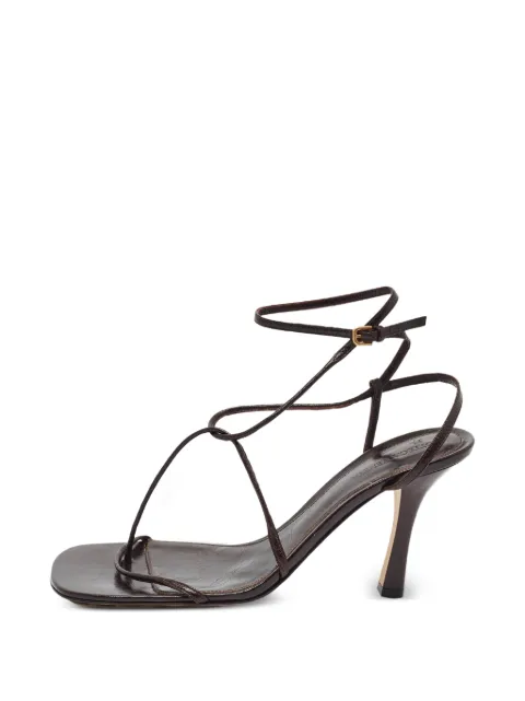 Bottega Veneta Pre-Owned Stretch ankle strap sandals Brown 1392016